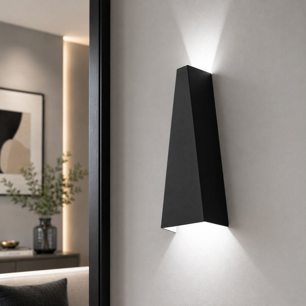 Moderne LED-Wandleuchte mit Up- und Downlight, Aluminium, 10 W, dimmbar, für den Innenbereich | ribuella
