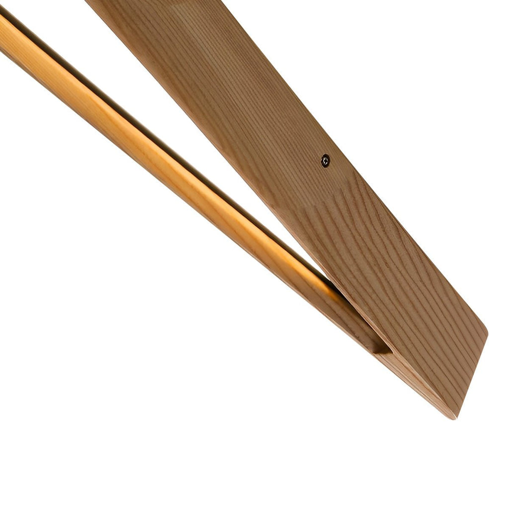 Modern Minimalist Ceiling Light Long Strip Diamond Shape Wood LED Adjustable Color Temperature | ribuella