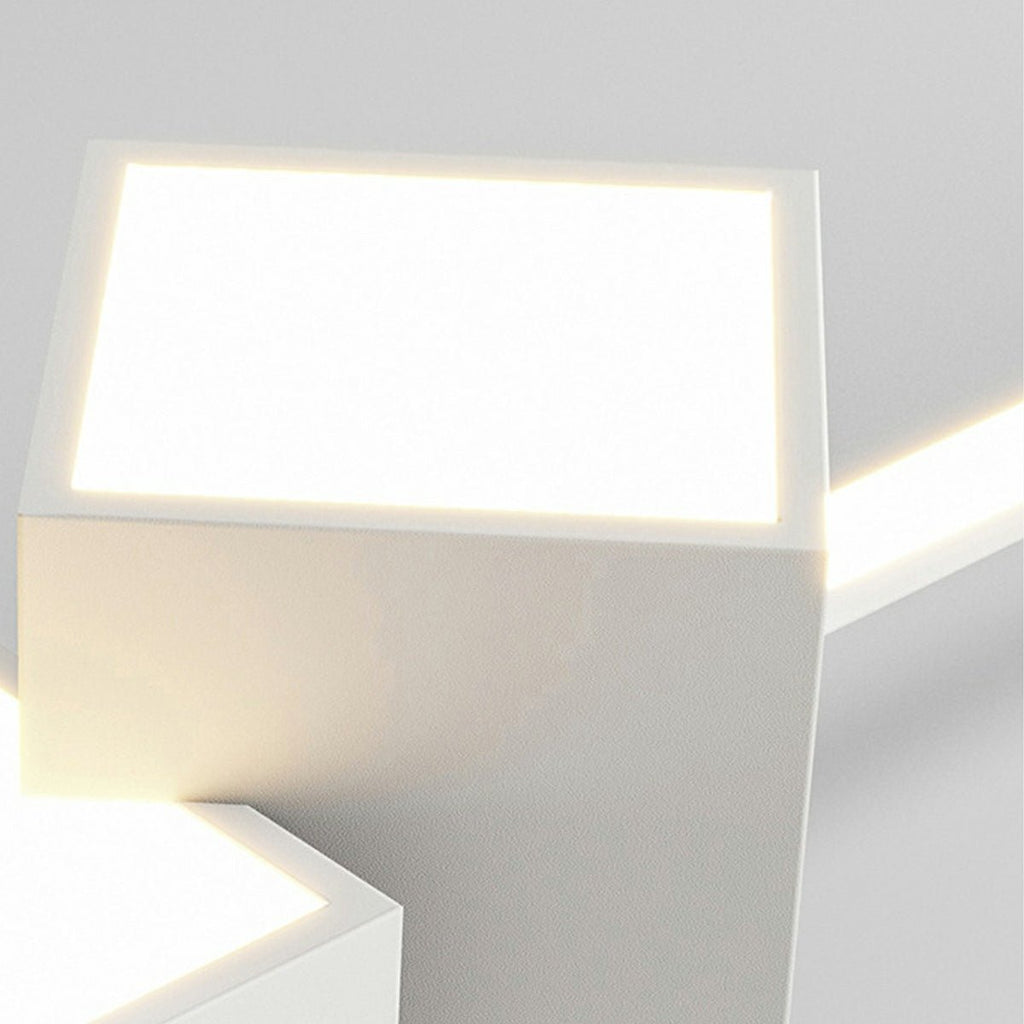 Modern Minimalist Flush Mount Ceiling Light LED Iron Acrylic Dimmable 3200 Lumens 32W 3000K-6000K | ribuella