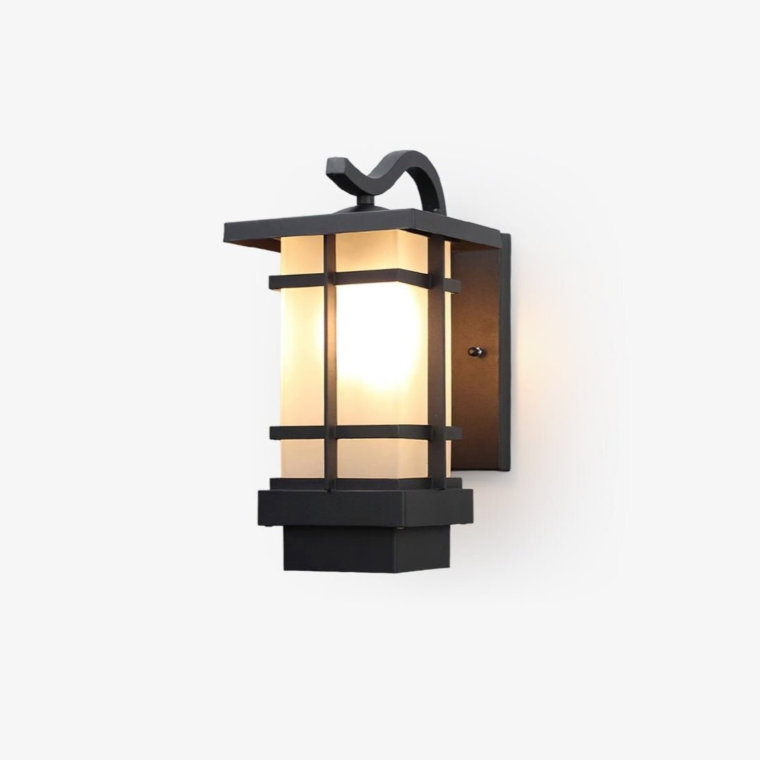 Modern Outdoor Wall Lantern Adjustable Wall Mounted Aluminum Frosted Glass LED IP65 Waterproof | ribuella