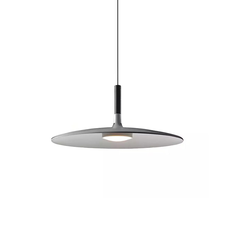 Modern Pendant Light Hanging Fixture in Concrete with Dimmable LED for Kitchen Island Lighting | ribuella