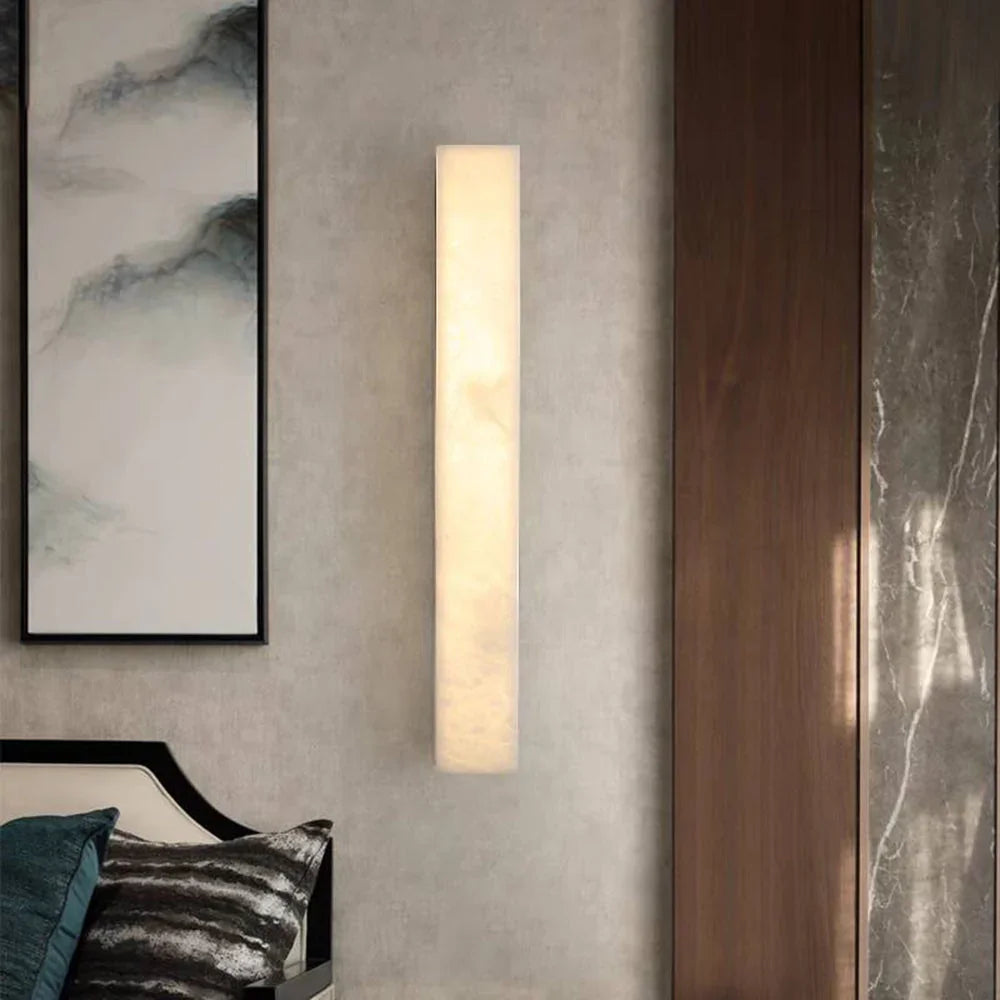 Modern Rectangular Outdoor Wall Lamp Weather-Resistant Resin LED Lighting for Pathways and Patios | ribuella