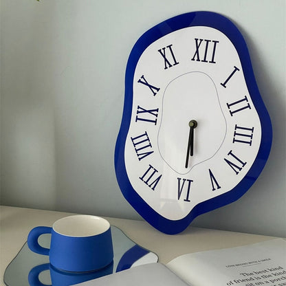 Stylish Silent Wall Clock with Unique Acrylic Design | ribuella