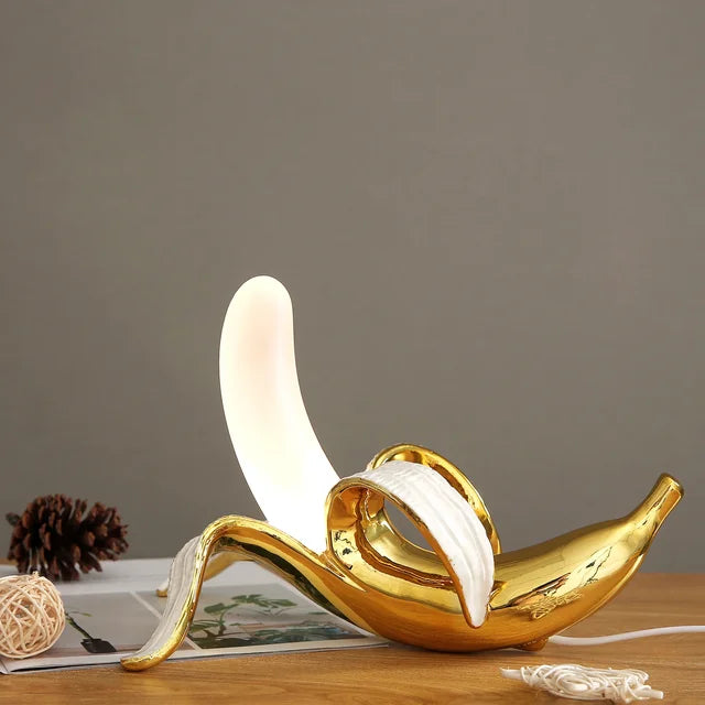 Lampada Lunara a forma di banana, con luce d’ambiente calda e soffusa