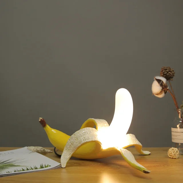 Lampada Lunara a forma di banana, con luce d’ambiente calda e soffusa