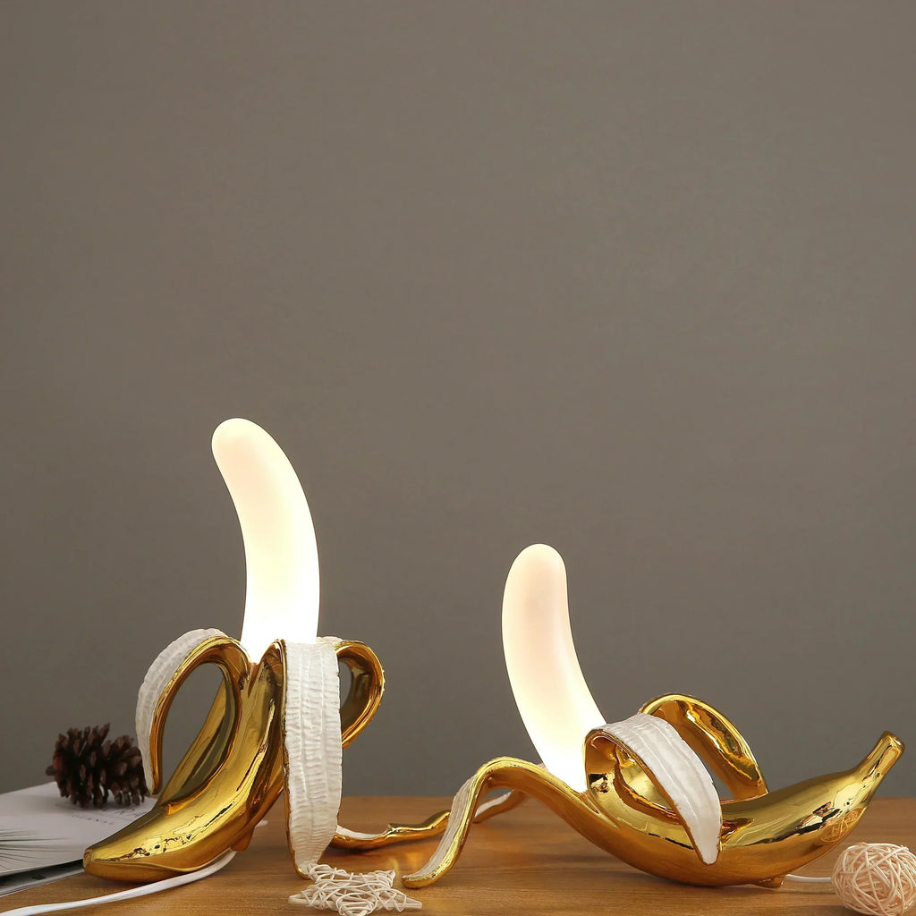 Lampada Lunara a forma di banana, con luce d’ambiente calda e soffusa