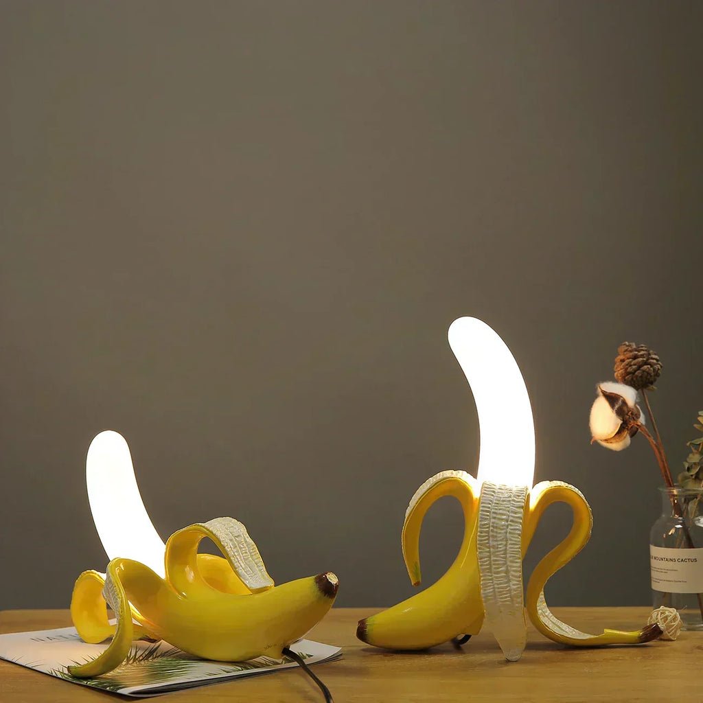 Lampada Lunara a forma di banana, con luce d’ambiente calda e soffusa