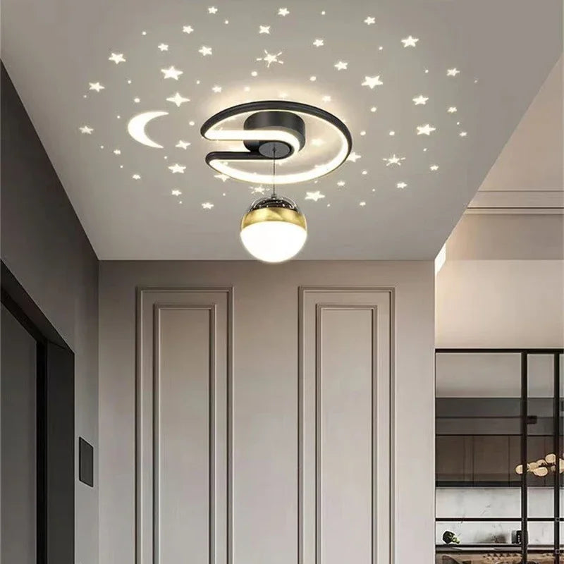 Starry Effect Dimmable LED Ceiling Light - Subtle Star Projection
