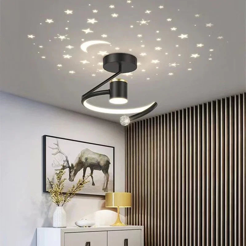 Starry Effect Dimmable LED Ceiling Light - Subtle Star Projection