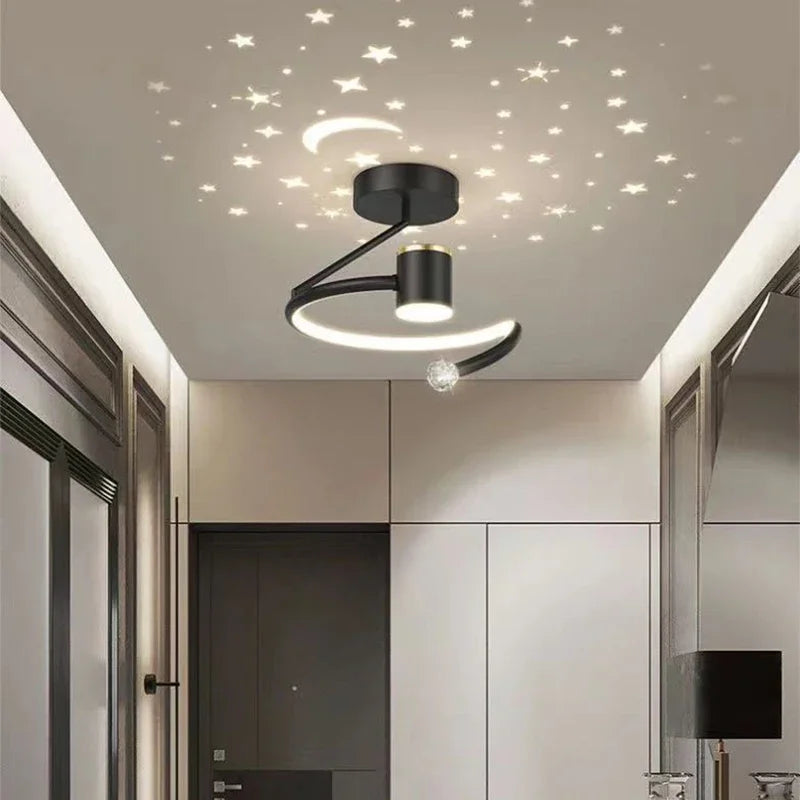 Starry Effect Dimmable LED Ceiling Light - Subtle Star Projection