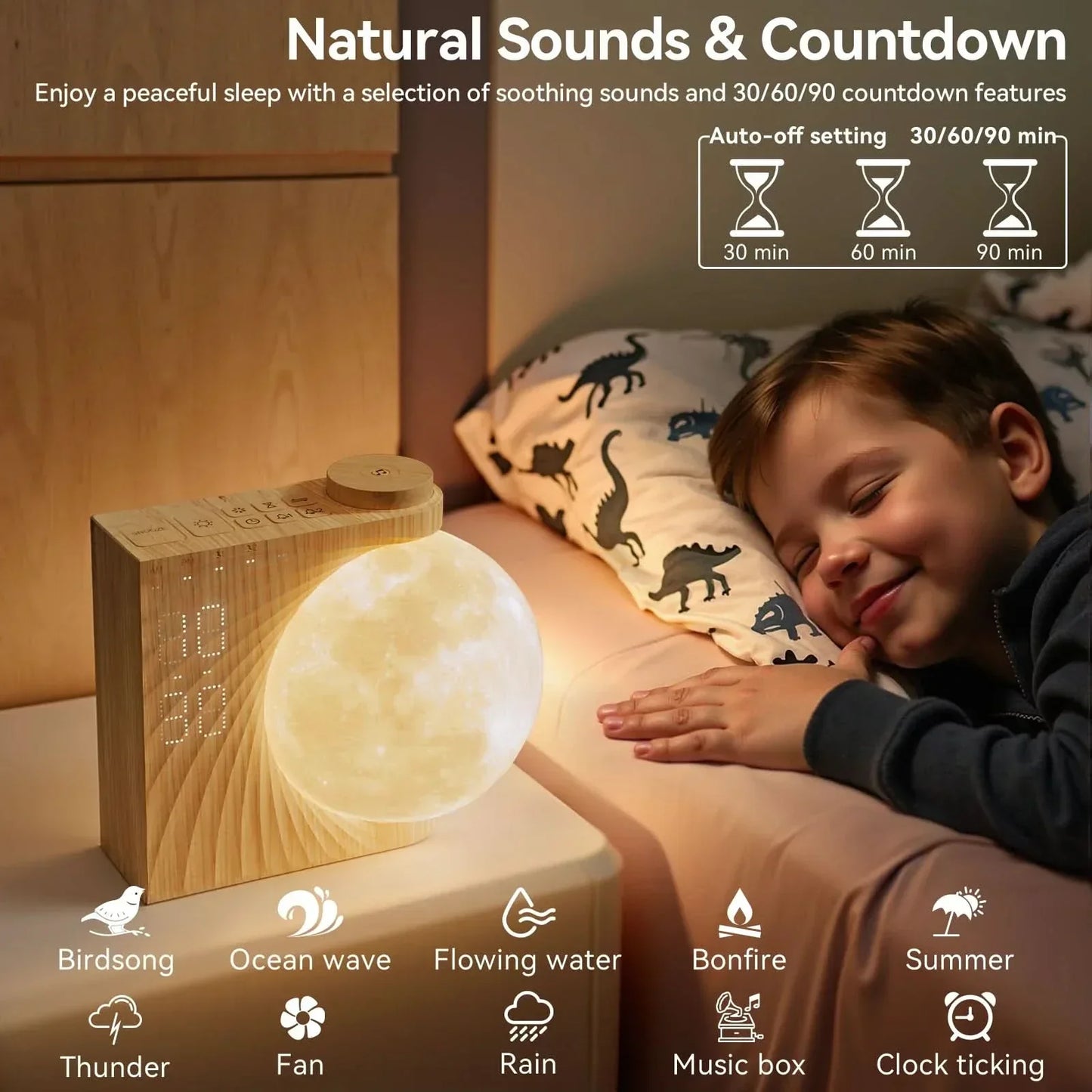 Sunrise Alarm Clock Featuring Calming Sleep Sounds | ribuella