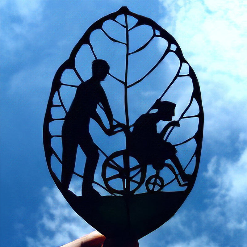 Sculpture symbolique de feuille pour la fête des Mères - souvenir unique et sentimental