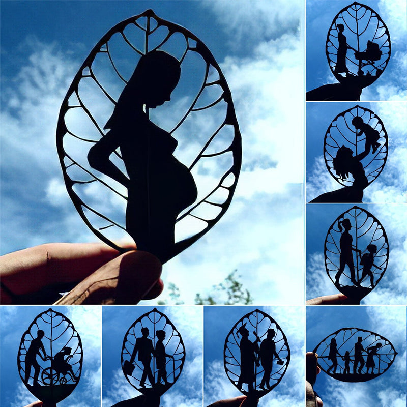 Sculpture symbolique de feuille pour la fête des Mères - souvenir unique et sentimental