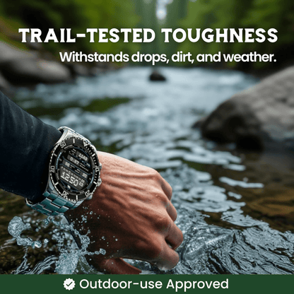 Titanium Edge Tactical Smartwatch with Health & GPS Features | ribuella