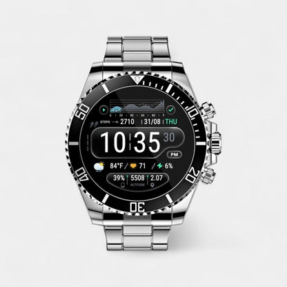 Titanium Edge Tactical Smartwatch with Health & GPS Features | ribuella