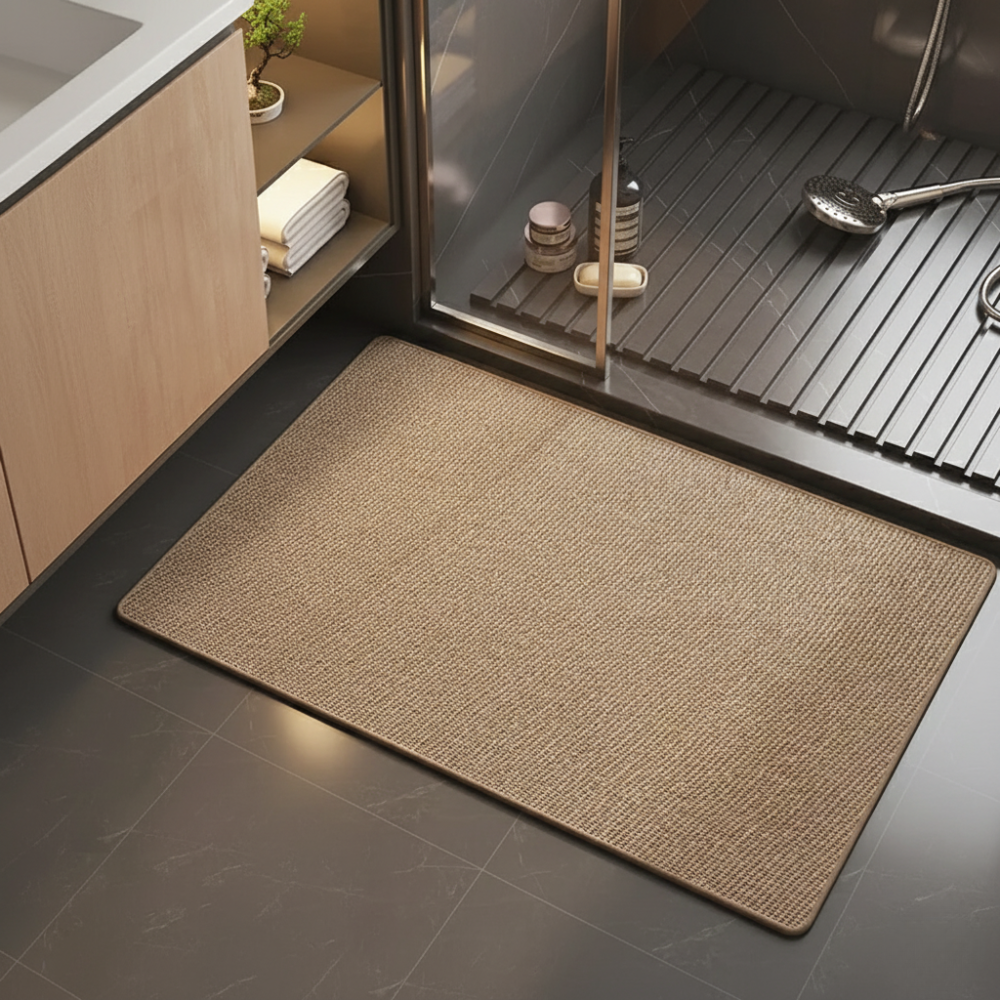 Ultra-Absorbent Non-Slip Bath Mat with Rubber Base | ribuella