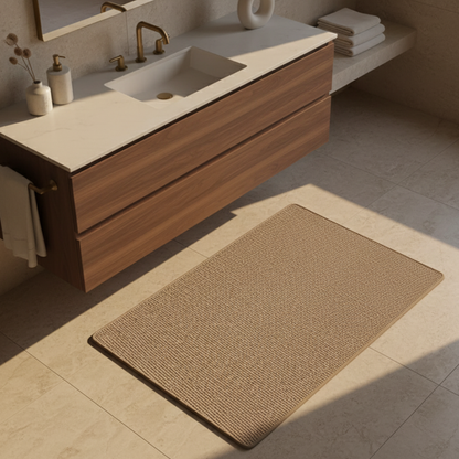 Ultra-Absorbent Non-Slip Bath Mat with Rubber Base | ribuella
