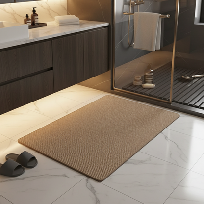 Ultra-Absorbent Non-Slip Bath Mat with Rubber Base | ribuella