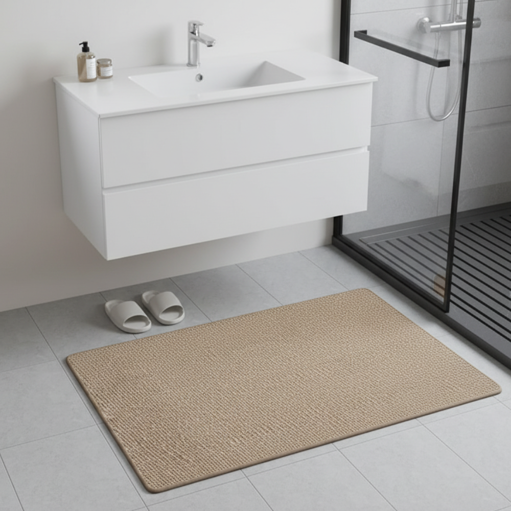 Ultra-Absorbent Non-Slip Bath Mat with Rubber Base | ribuella