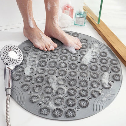 Textured Round Shower Mat for Ultimate Safety and Comfort | ribuella