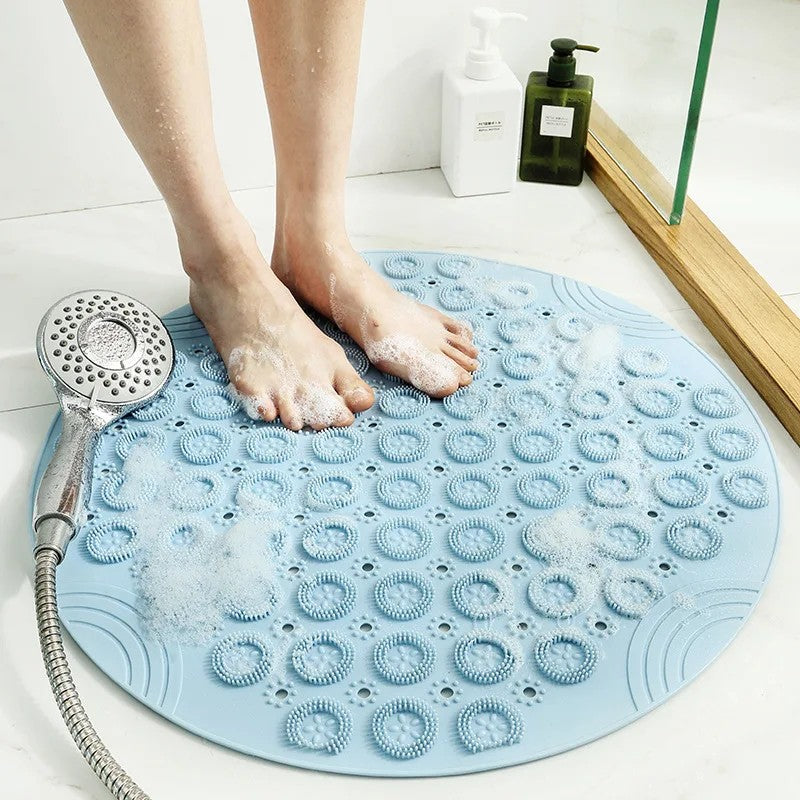 Textured Round Shower Mat for Ultimate Safety and Comfort | ribuella