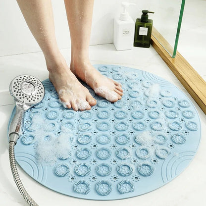 Textured Round Shower Mat for Ultimate Safety and Comfort | ribuella