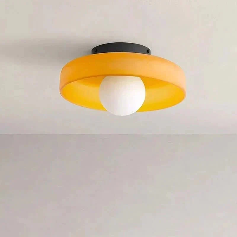 NovaGlass Nordic Ceiling Lamp — Clear Glass Shade, Minimalist Style