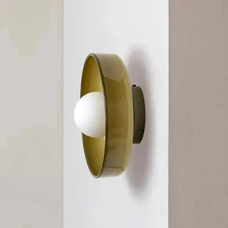 NovaGlass Nordic Ceiling Lamp — Clear Glass Shade, Minimalist Style