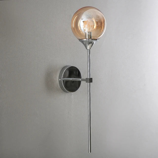 Lysara skandinavisk modern vägglampa i glas