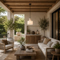 Pendelleuchte im nordischen Stil mit hängendem Alabaster-Schirm und höhenverstellbarer Kupfer-LED für die Kücheninsel | ribuella