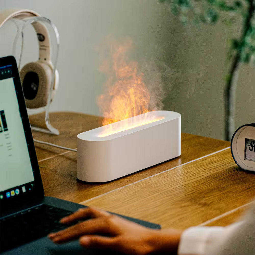 USB-drevet aromafugterlampe - stemningsbelysning i 7 farver