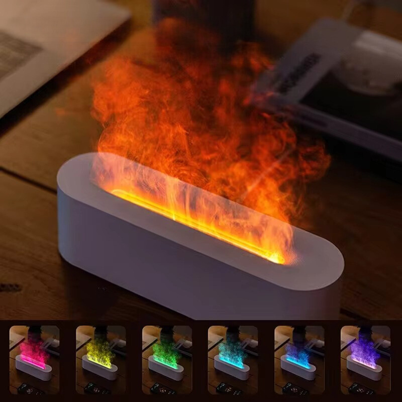 USB-drevet aromafugterlampe - stemningsbelysning i 7 farver