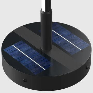 Durable Iron AuroraTrail Solar Floor Lamp — Weather-Ready Lighting