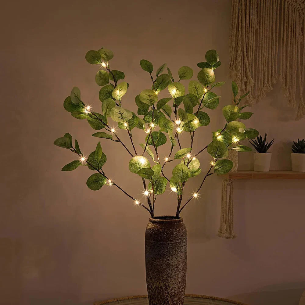 Battery Powered LED Fairy Light Branch Flexible Stems Warm Glow