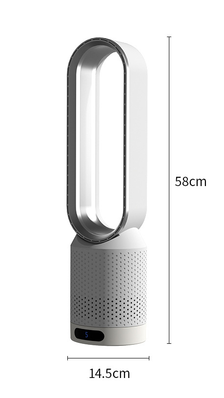 Purificador de aire con ionización UV y función de oscilación a varias velocidades