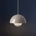 Nordycka lampa wisząca w kształcie kopuły - minimalistyczna półokrągła oprawa sufitowa