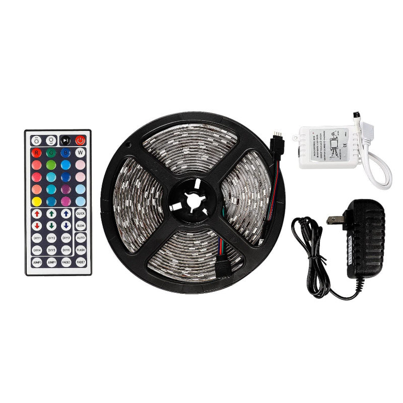 Tira de iluminación LED impermeable con control remoto y cambio de color