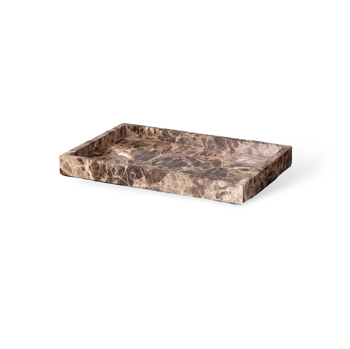 Aurea Bathroom Accessory Set — Hand-Finished Dark Marble Accents