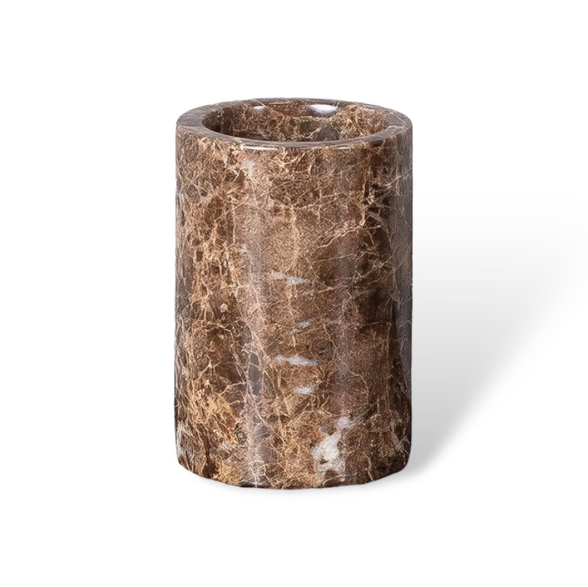 Aurea Bathroom Accessory Set — Hand-Finished Dark Marble Accents