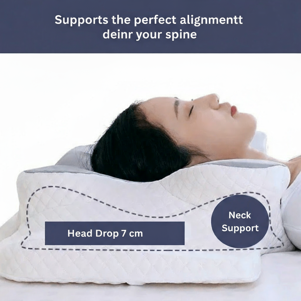 AuroraCore Dual-Height Orthopaedic Memory Foam Pillow