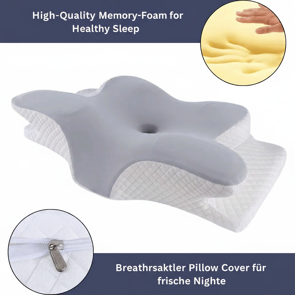 AuroraCore Dual-Height Orthopaedic Memory Foam Pillow