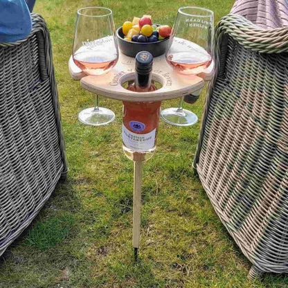 Stylish Outdoor Wine Stand – Perfect for Picnics and Gatherings | ribuella