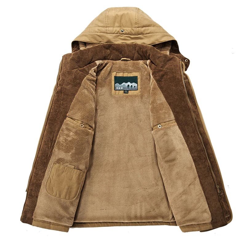 EcoLeaf Men's Insulated Winter Jacket — Rainproof Outerwear