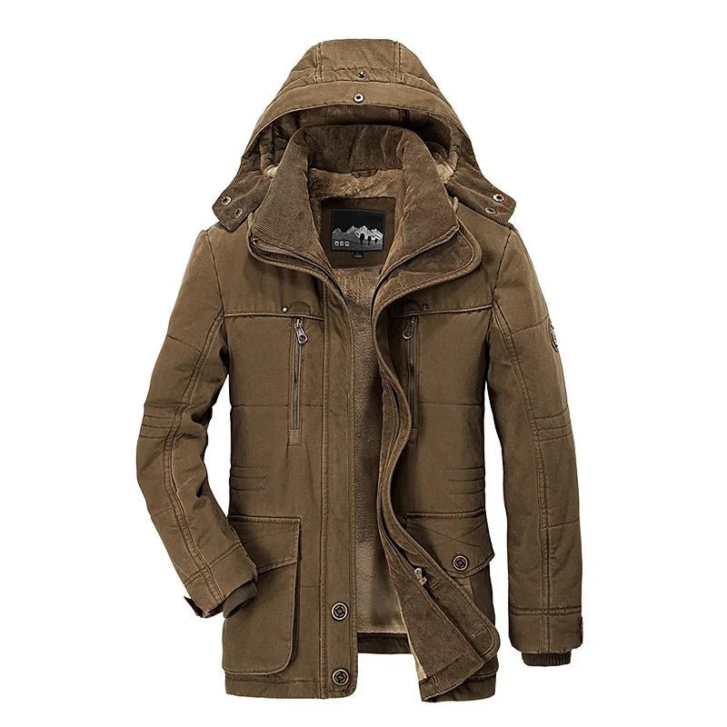 EcoLeaf Men's Insulated Winter Jacket — Rainproof Outerwear