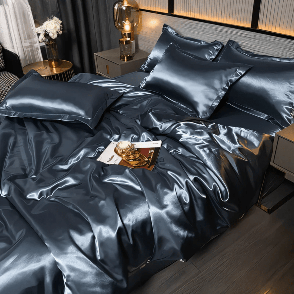 Conjunto de cama de seda para um descanso confortável e luxuoso | ribuella