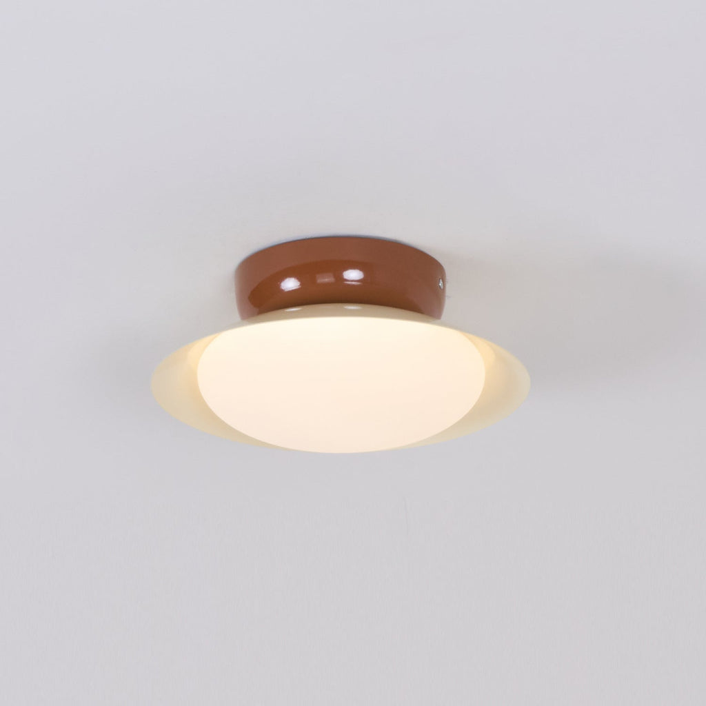 Plafonnier en forme de bol Aurora — luminaire rétro bicolore
