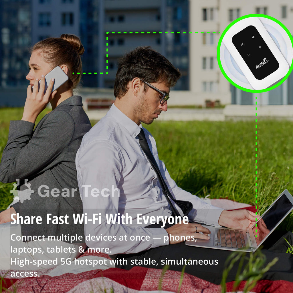 Compact Portable WiFi Router Fast Stable Connection Quick Easy Setup