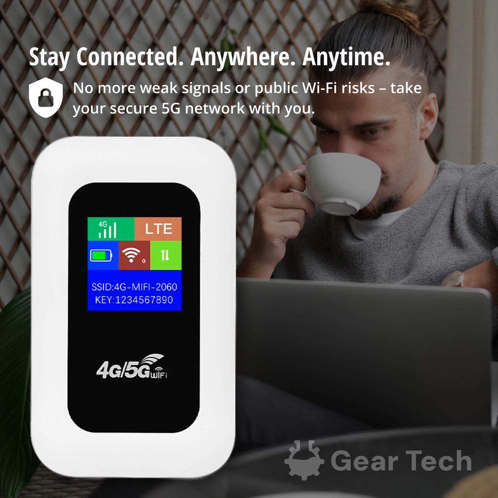 Compact Portable WiFi Router Fast Stable Connection Quick Easy Setup