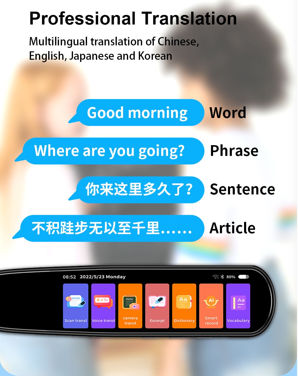 Universal TalkPen: Instant 112-Language Translator | ribuella