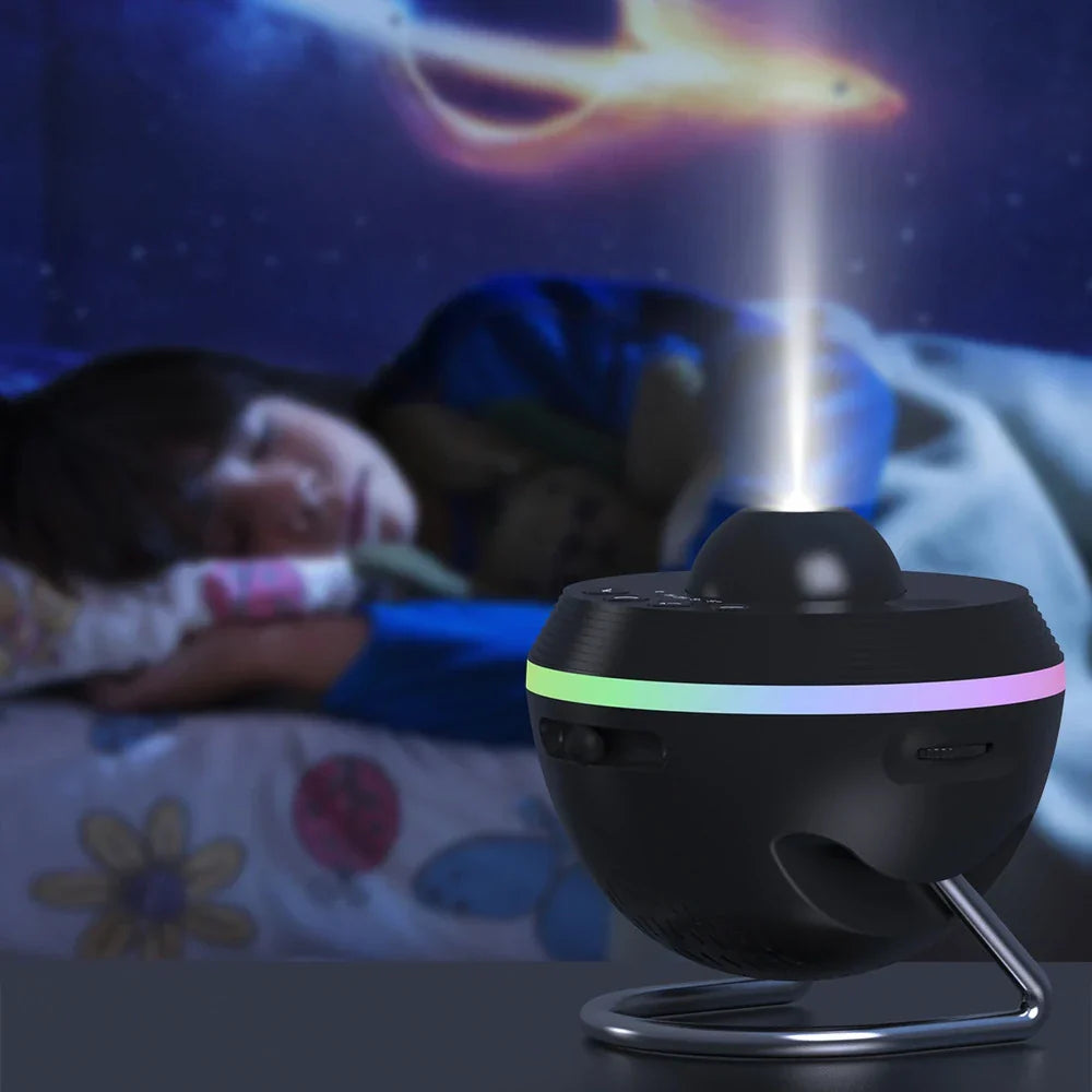 Kompakte Himmelsprojektionslampe, Galaxie-, Nebel- und Sternen-Nachtlicht